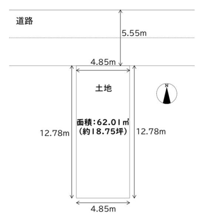 平野区平野本町1丁目　土地